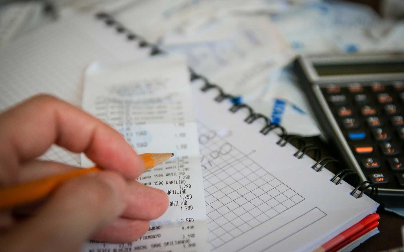 Person doing taxes